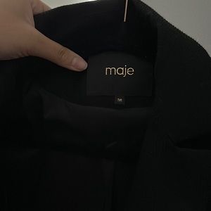 Maje cropped single-breasted blazer. Size 38